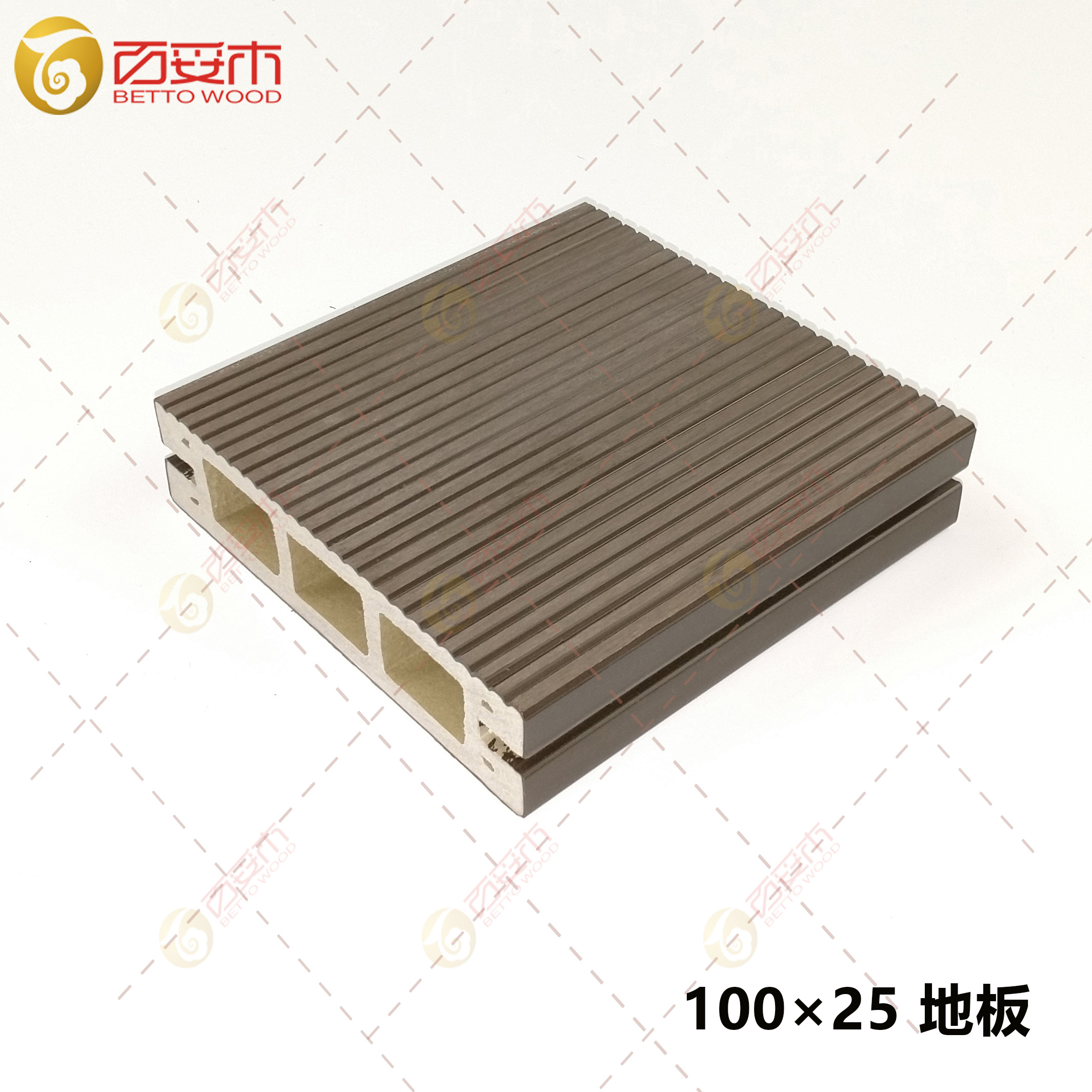 塑木方孔地板100×25   .4
