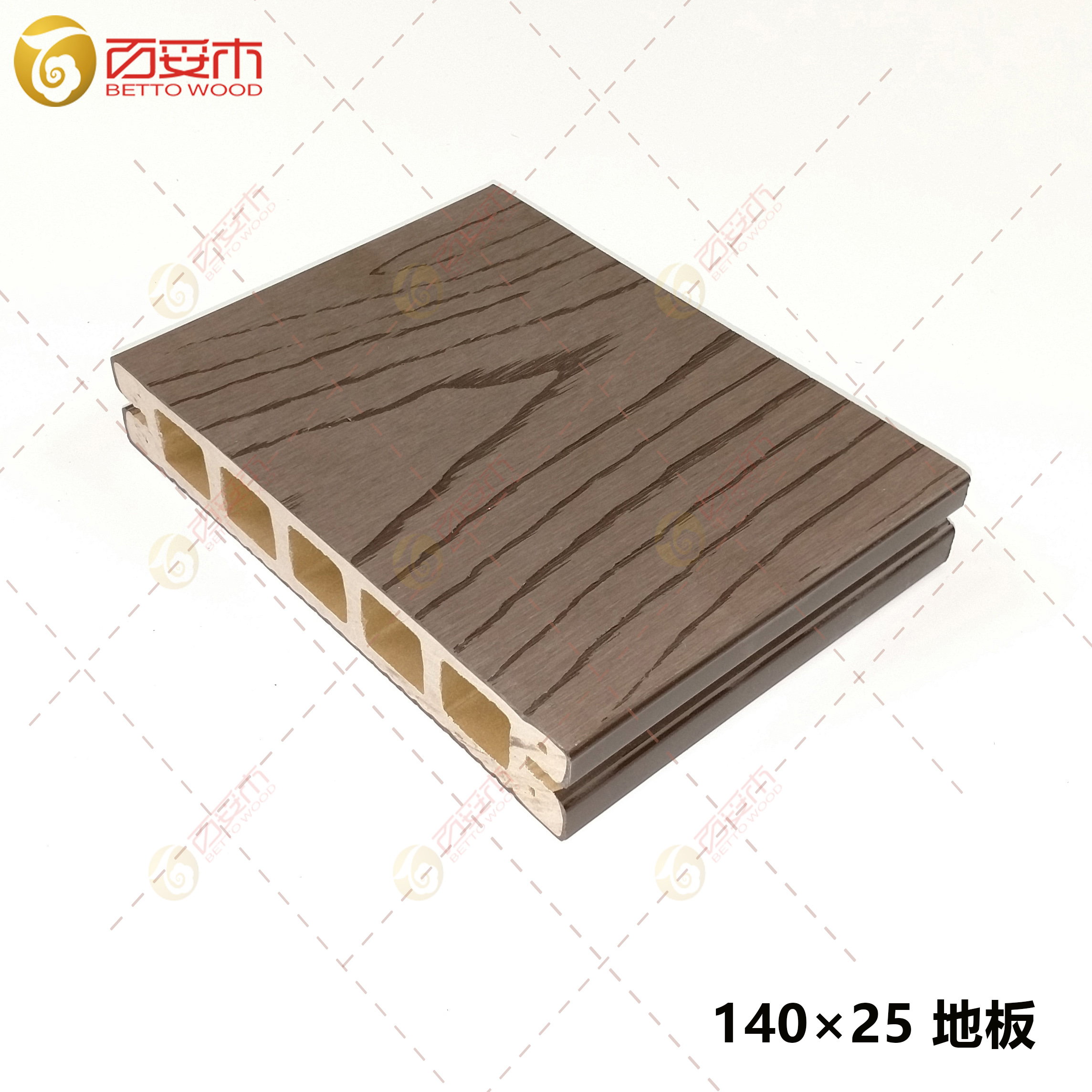 塑木方孔地板140×25（压纹）2