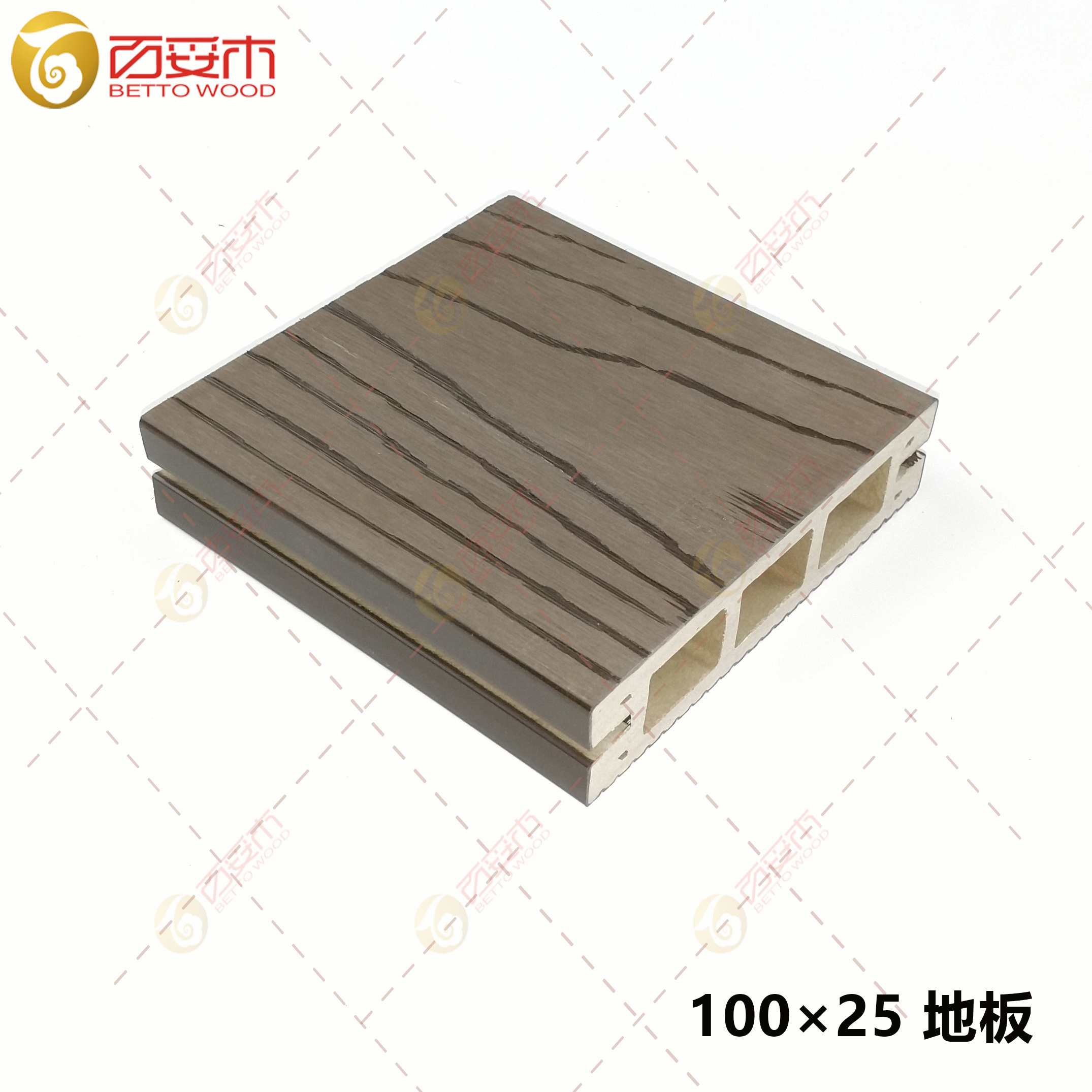 塑木方孔地板100×25   .2